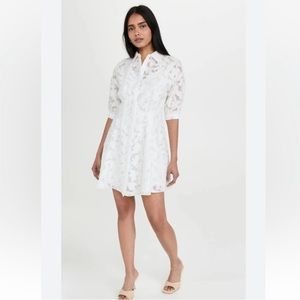 Club Monaco Patterned Sculptural Sleeve Dress